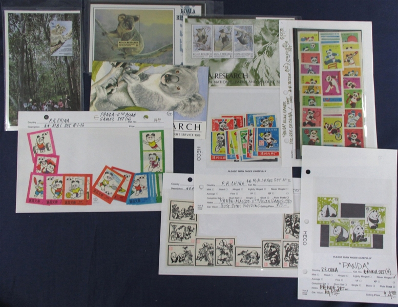 Worldwide Non-Scott Mostly Bear Topical Lot (Est $150-200)
