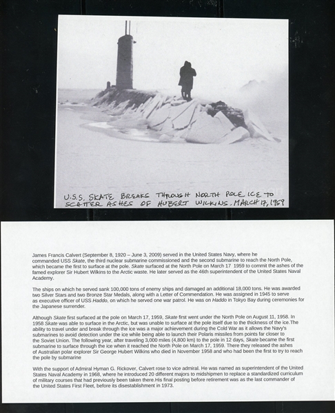 Commander J.F. Calvert Cover with Historical Letter (Est $175-250)