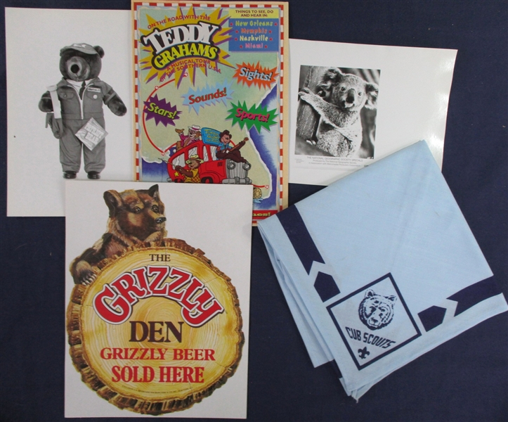 Medium Box of Ephemera - Mostly Bear Topical Related (Est $200-250)