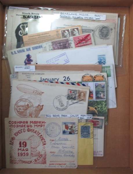 Worldwide Postal History - Mostly Bear Thematic (Est $250-350)