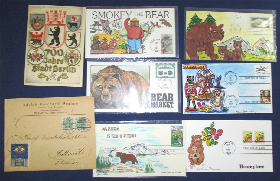 Worldwide Postal History - Mostly Bear Thematic (Est $250-350)