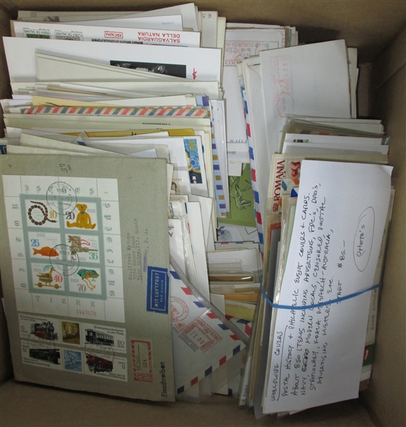 Worldwide Covers in a Medium Box (Est $150-200)
