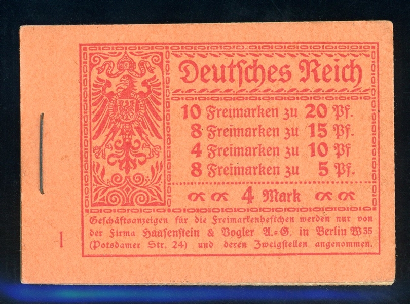 Germany Michel MH13A Complete Booklet (Mi €300)