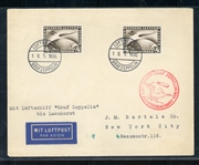 Germany Scott C39 (x2) on 1930 South American Zeppelin Cover (SCV $375++)