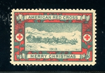 USA Scott WX11 MLH VF, 1913 Christmas Seal Type I, 2001 APS Certificate (SCV $1400)