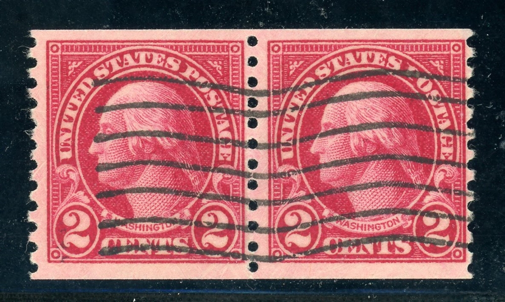 USA Scott 599b Used Pair Fine with 2026 PSE Certificate (Est $300-400)