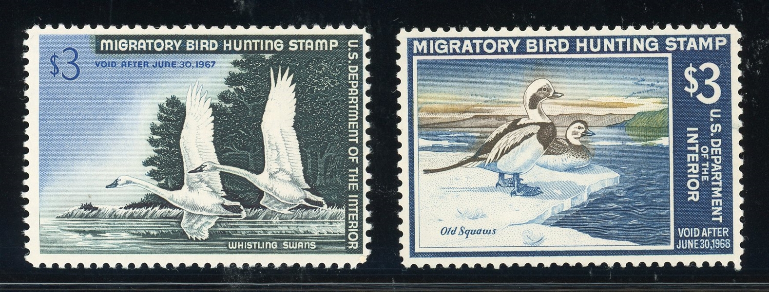 USA Scott RW33-RW34 MNH, 1965-6 Duck Stamps (SCV $200)