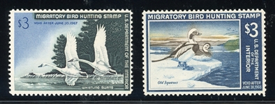 USA Scott RW33-RW34 MNH, 1965-6 Duck Stamps (SCV $200)
