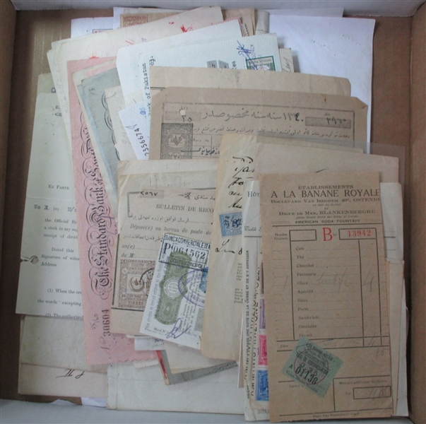 Worldwide Documents, Checks with Revenues (Est $125-150)