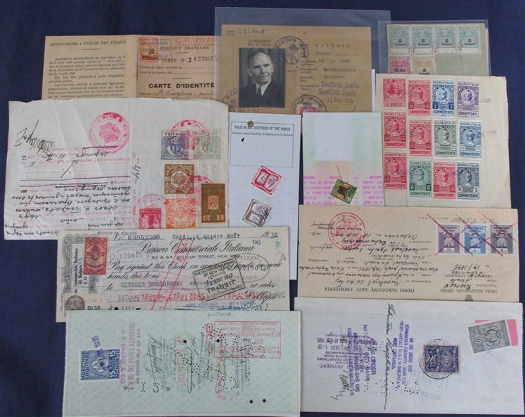 Worldwide Documents, Checks with Revenues (Est $125-150)