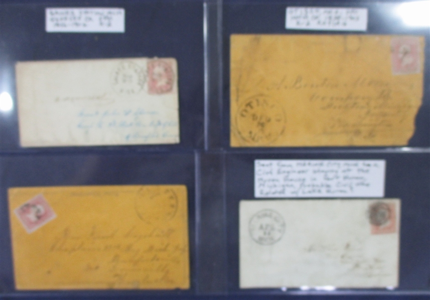 Michigan Postal History - Civil War Related (Est $300-400)