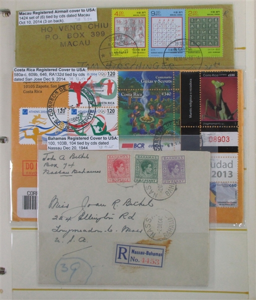 Foreign Registered Covers (Est $120-150)