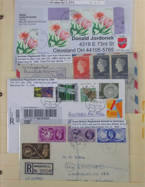 Foreign Registered Covers (Est $120-150)