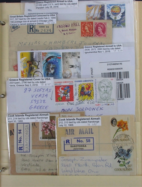 Foreign Registered Covers (Est $120-150)
