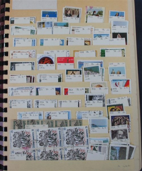 Old Elbe Stockbook Holding Foreign - Mostly Pre-1980 (Est $250-300) 