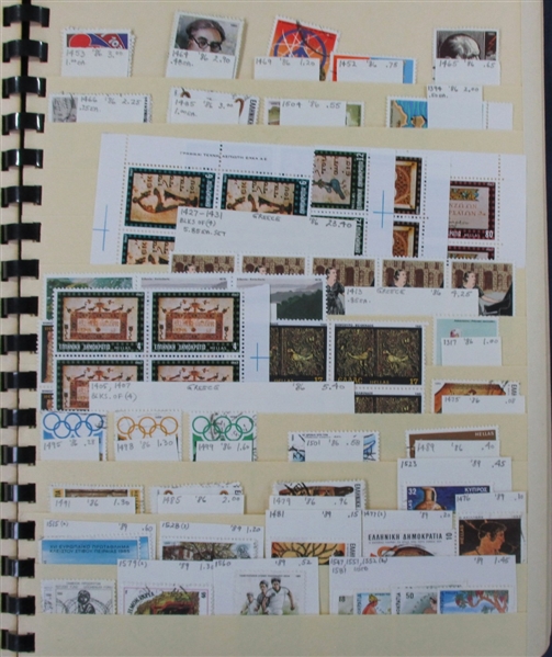 Old Elbe Stockbook Holding Foreign - Mostly Pre-1980 (Est $250-300) 