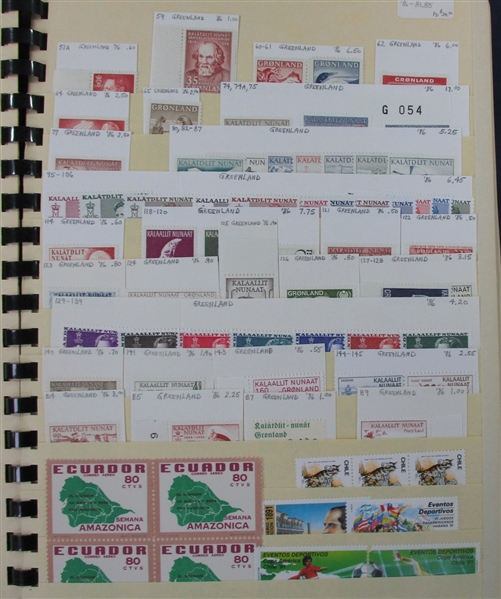 Old Elbe Stockbook Holding Foreign - Mostly Pre-1980 (Est $250-300) 