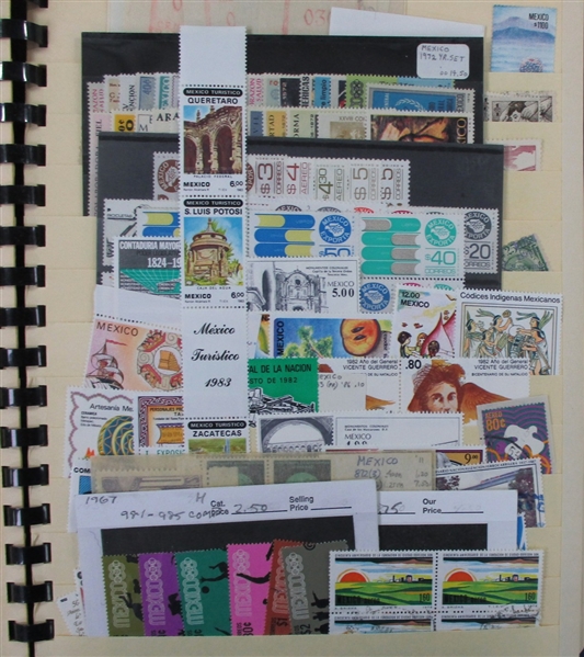 Old Elbe Stockbook Holding Foreign - Mostly Pre-1980 (Est $250-300) 