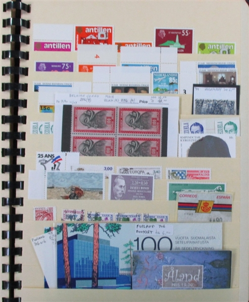 Old Elbe Stockbook Holding Foreign - Mostly Pre-1980 (Est $250-300) 