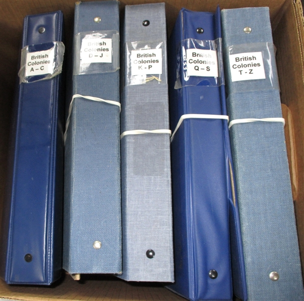 British Colonies Collection/Accumulation on Stockpages in 5 Binders (Est $2000-3000)