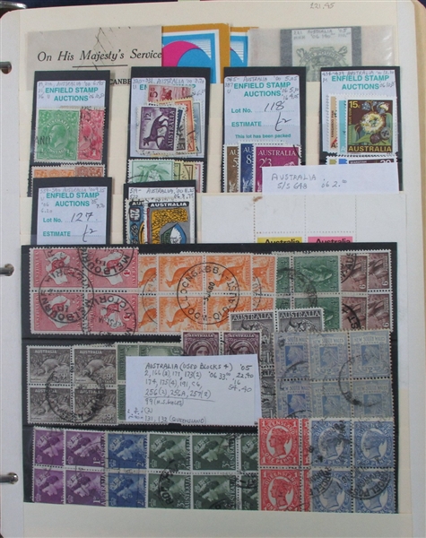 British Colonies Collection/Accumulation on Stockpages in 5 Binders (Est $2000-3000)