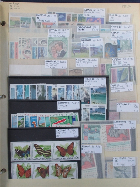 British Colonies Collection/Accumulation on Stockpages in 5 Binders (Est $2000-3000)