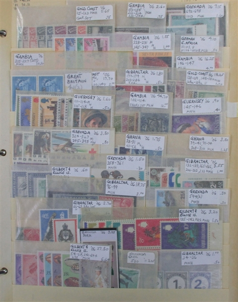 British Colonies Collection/Accumulation on Stockpages in 5 Binders (Est $2000-3000)