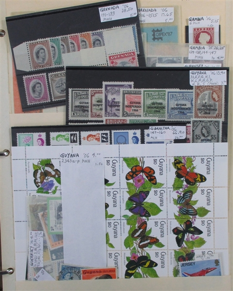British Colonies Collection/Accumulation on Stockpages in 5 Binders (Est $2000-3000)