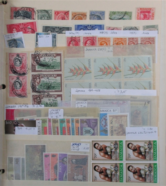 British Colonies Collection/Accumulation on Stockpages in 5 Binders (Est $2000-3000)