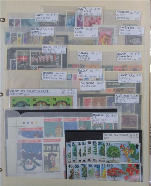 British Colonies Collection/Accumulation on Stockpages in 5 Binders (Est $2000-3000)