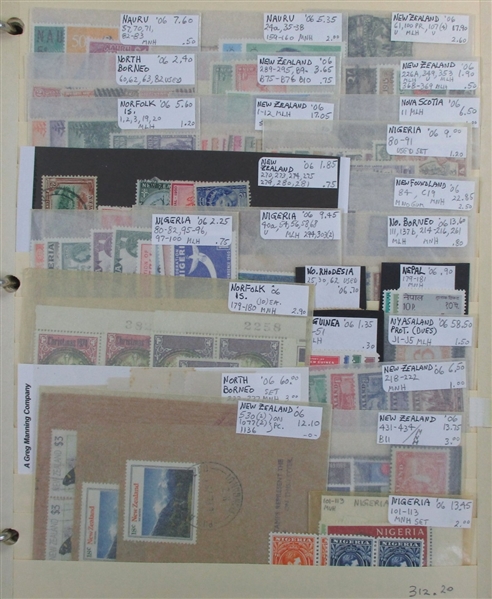 British Colonies Collection/Accumulation on Stockpages in 5 Binders (Est $2000-3000)