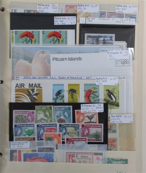 British Colonies Collection/Accumulation on Stockpages in 5 Binders (Est $2000-3000)
