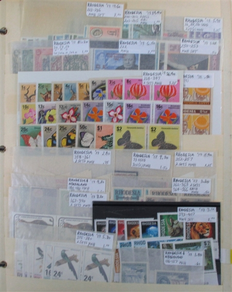 British Colonies Collection/Accumulation on Stockpages in 5 Binders (Est $2000-3000)