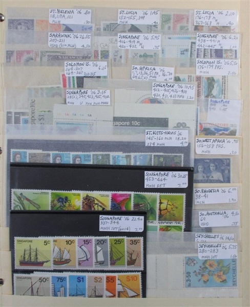 British Colonies Collection/Accumulation on Stockpages in 5 Binders (Est $2000-3000)