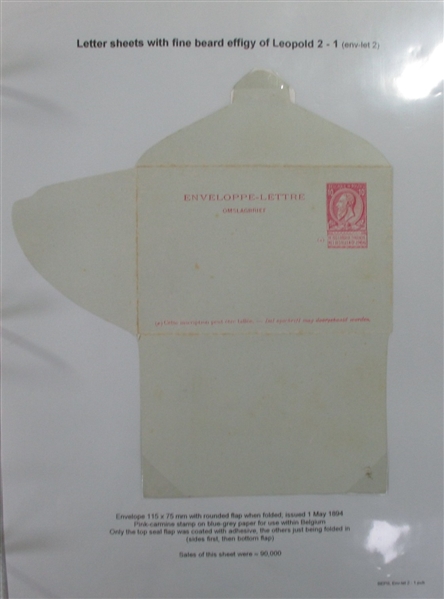 Belgium Pre-1900 Postal Stationery Collection (Est $300-400)