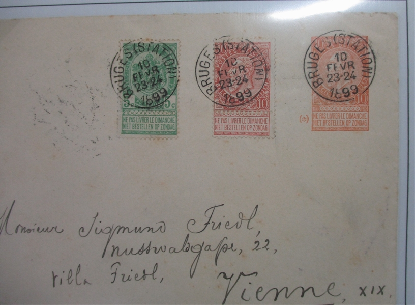 Belgium Pre-1900 Postal Stationery Collection (Est $300-400)