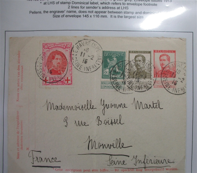 Belgium Pre-1900 Postal Stationery Collection (Est $300-400)