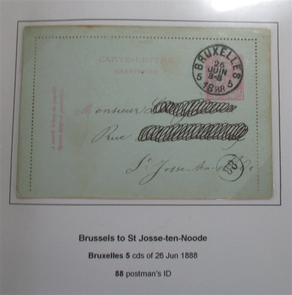Belgium Pre-1900 Postal Stationery Collection (Est $300-400)
