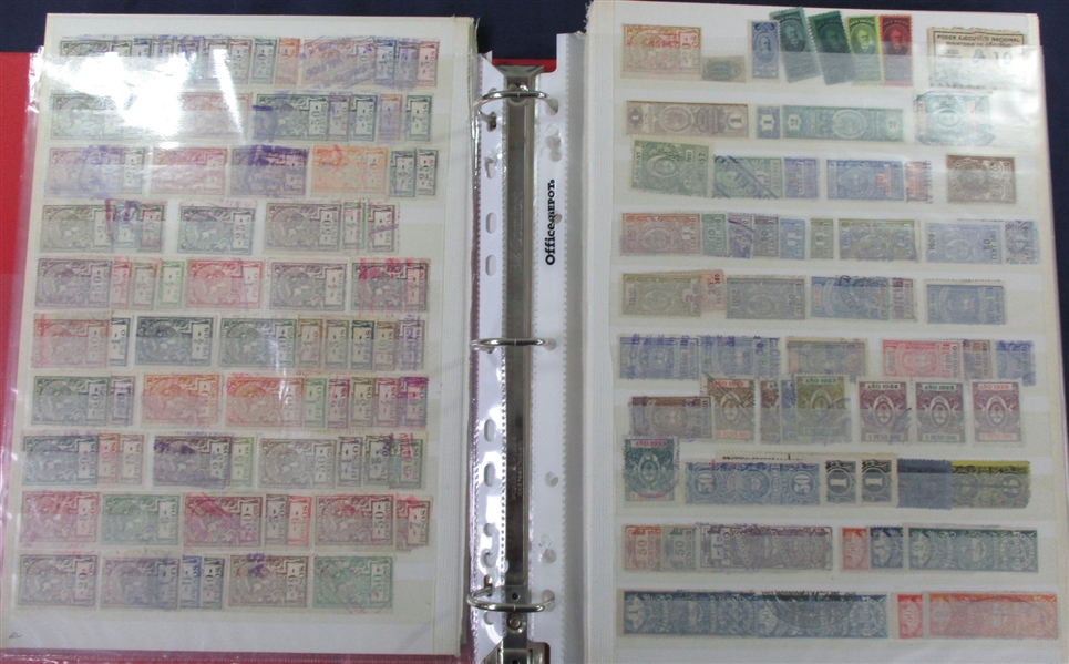 Argentina Large Collection of Revenues, Telegraphs, and Charity Stamps (Est $200-300)