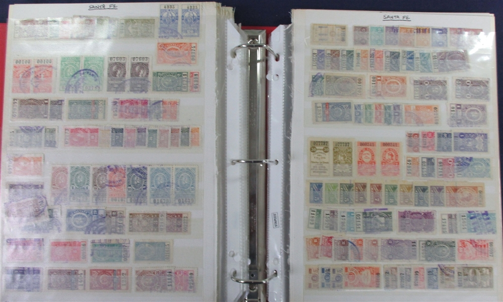 Argentina Large Collection of Revenues, Telegraphs, and Charity Stamps (Est $200-300)