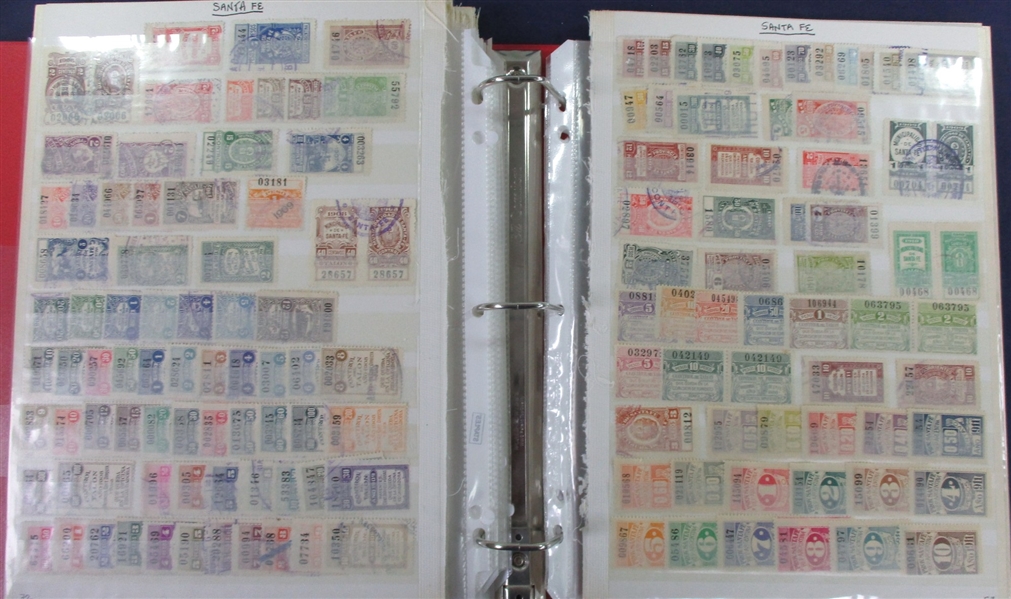 Argentina Large Collection of Revenues, Telegraphs, and Charity Stamps (Est $200-300)