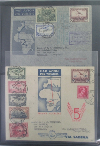 Belgian Congo Cover Collection (Est $100-150)