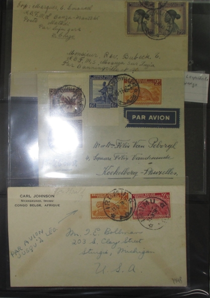Belgian Congo Cover Collection (Est $100-150)