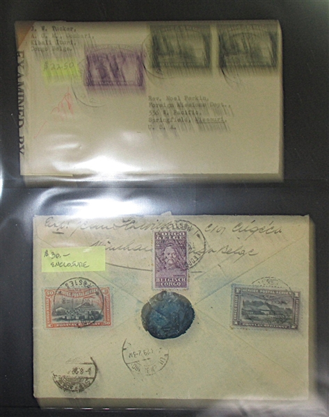 Belgian Congo Cover Collection (Est $100-150)