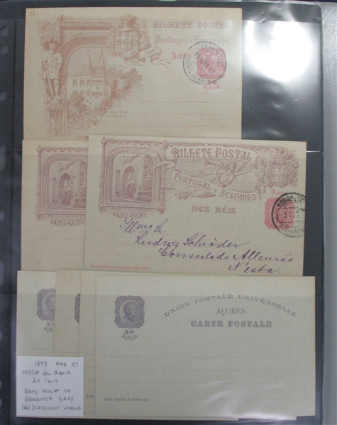 Azores Early Postal Stationery Group (Est $75-100)