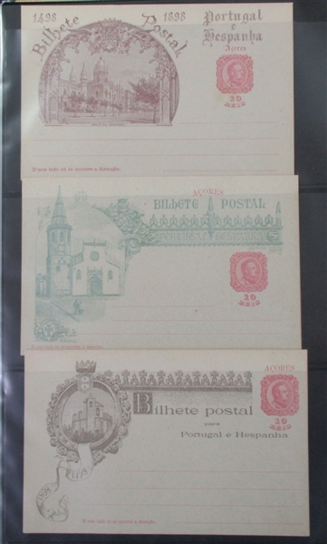 Azores Early Postal Stationery Group (Est $75-100)