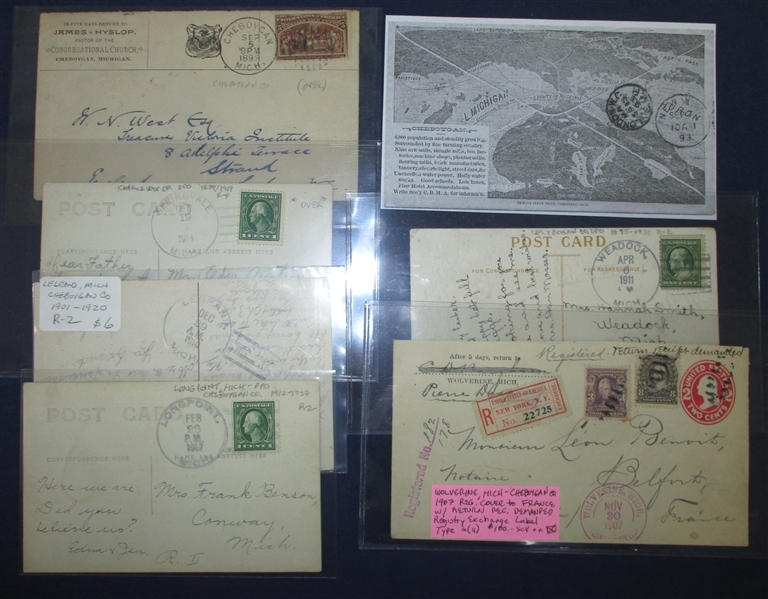 Michigan Covers - Northern Lower Peninsula (Est $175-250)