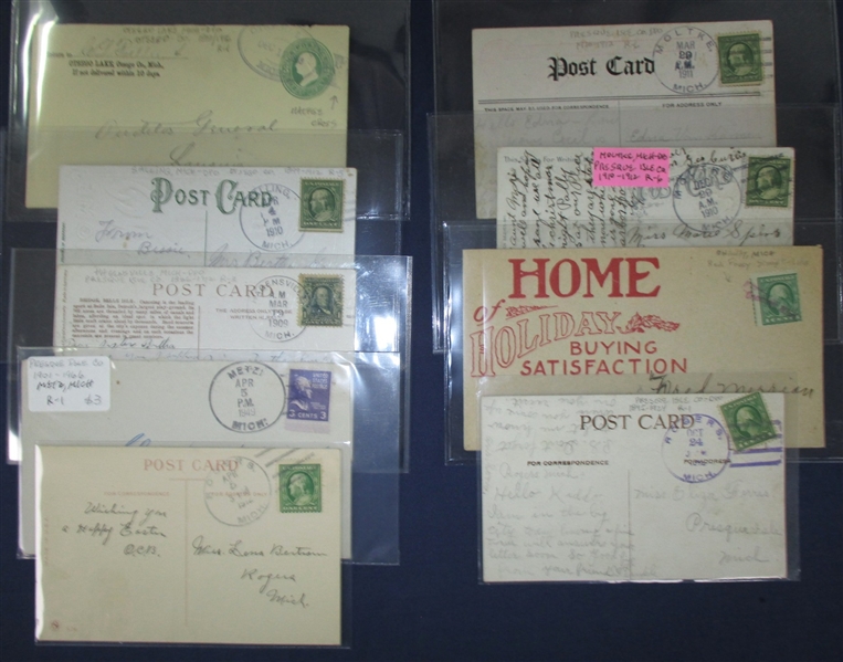 Michigan Covers - Northern Lower Peninsula (Est $175-250)
