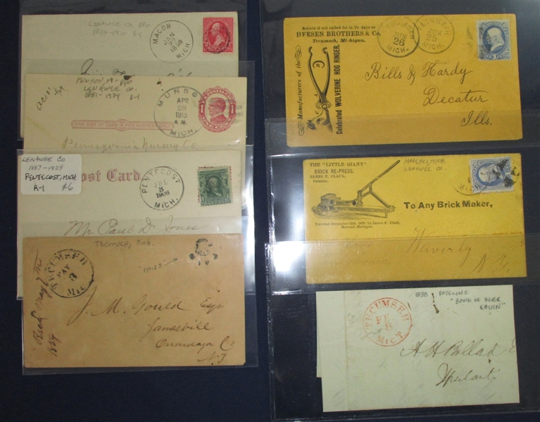 Michigan Covers - South East Lower Peninsula (Est $200-250)