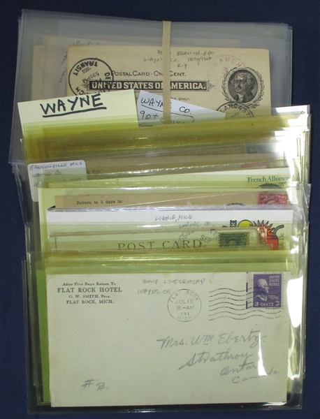 Michigan Covers - Wayne County Lower Peninsula (Est $150-200)